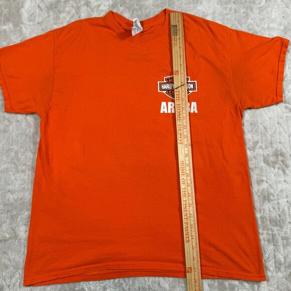 Harley Davidson Retro Shirt Men Size L Aruba Short Sleeve - Picture 6 of 8